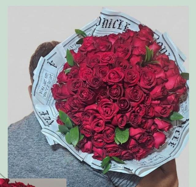 Buquê com 100 Rosas - Upata Plantas e Flores