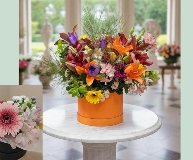 Flores na Caixa - Upata Plantas e Flores